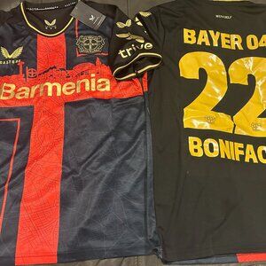 GERMANY BAYER 04 LEVERKUSEN  VICTOR BONIFACE Mens JERSEY Sz M,L,XL,2X By Castore